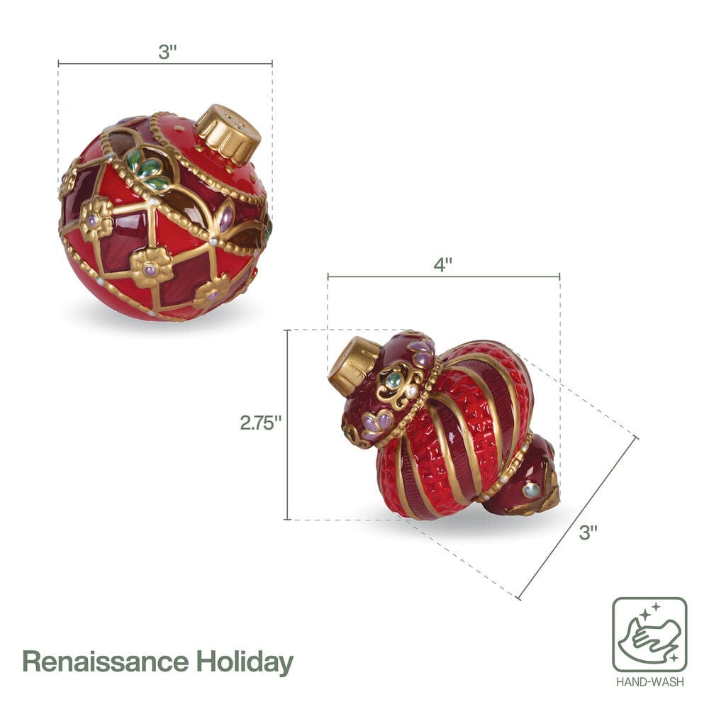 Renaissance Holiday Salt and Pepper Set