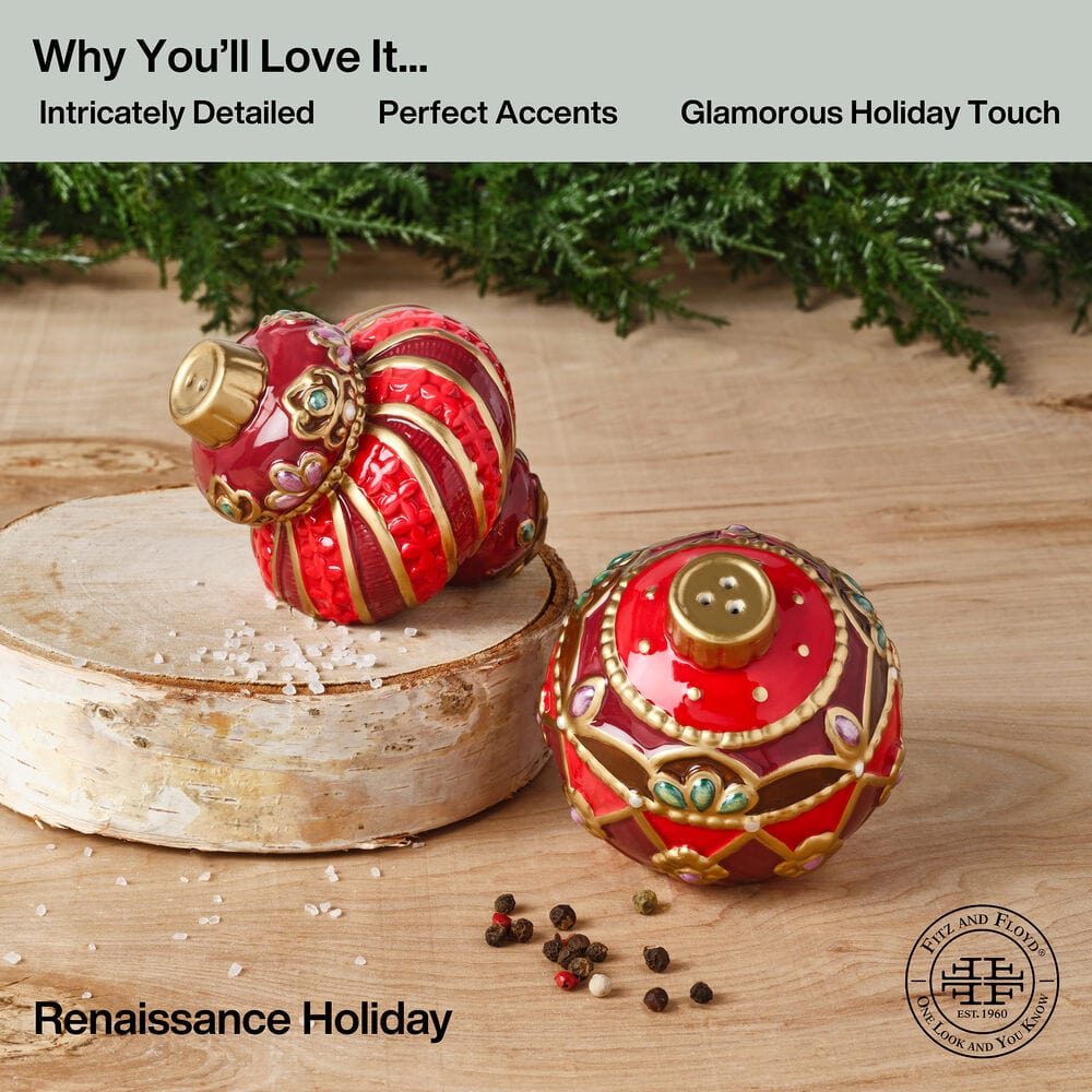 Renaissance Holiday Salt and Pepper Set