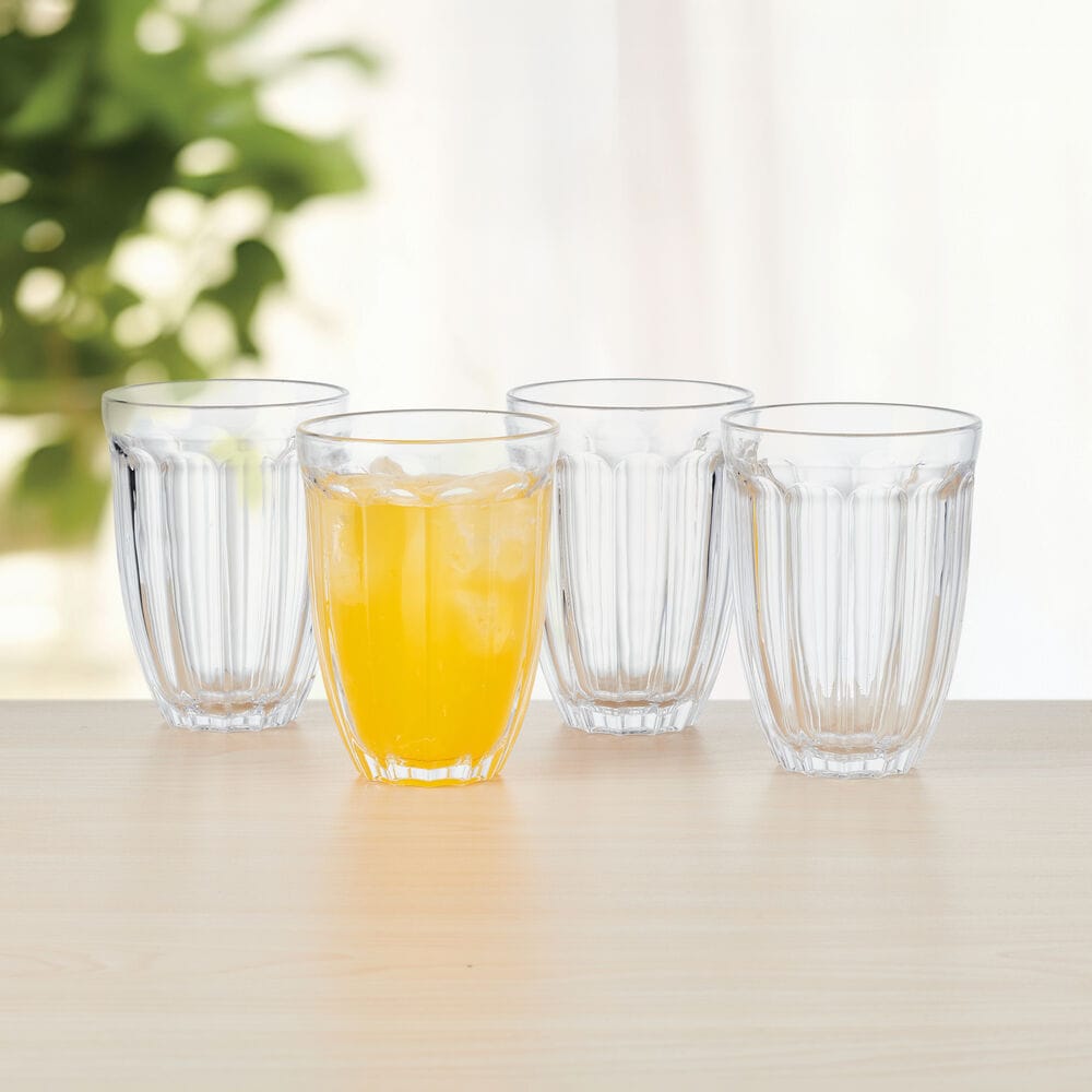Vintage Scoop Highball Glasses Set of 4