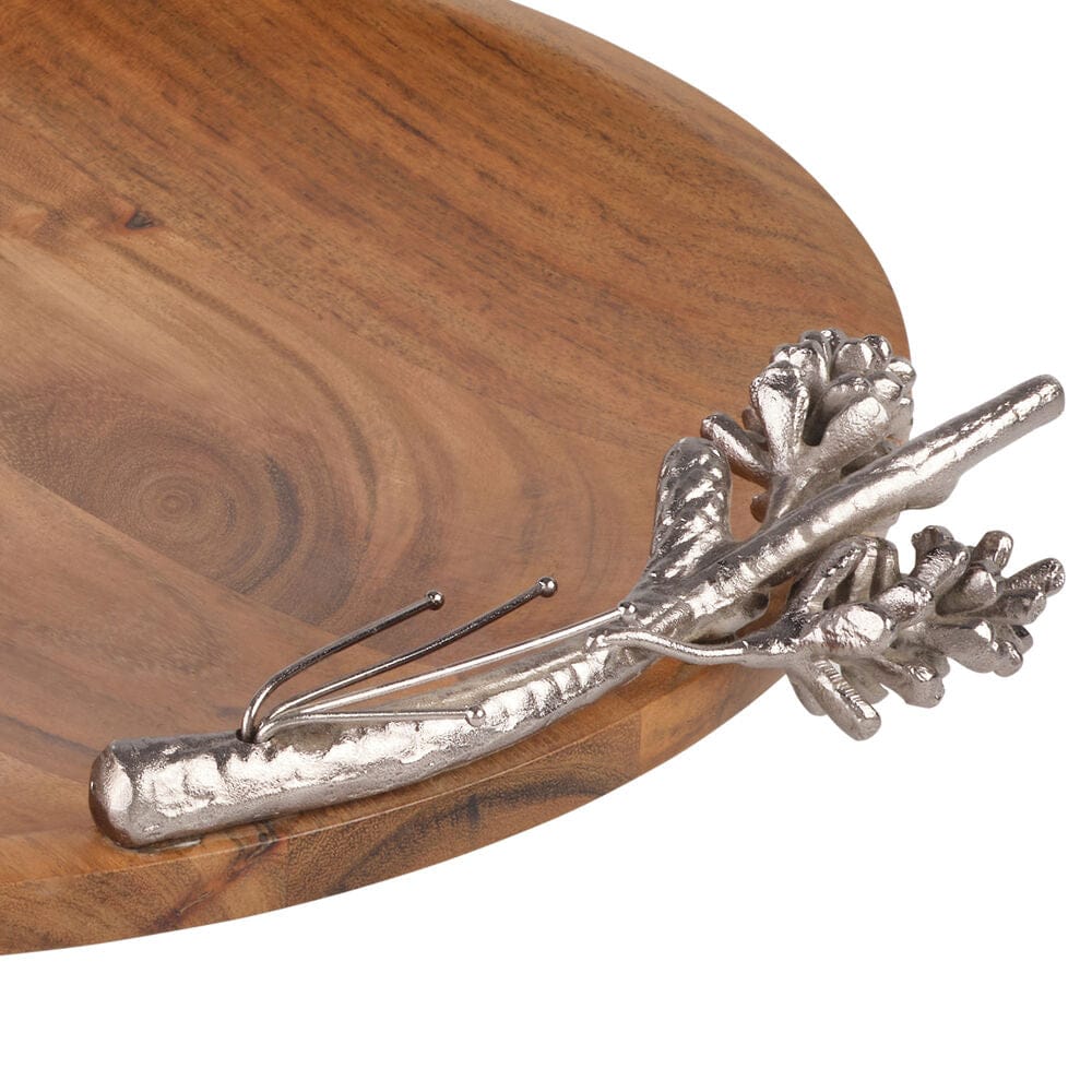 Pinecone Round Serving Platter