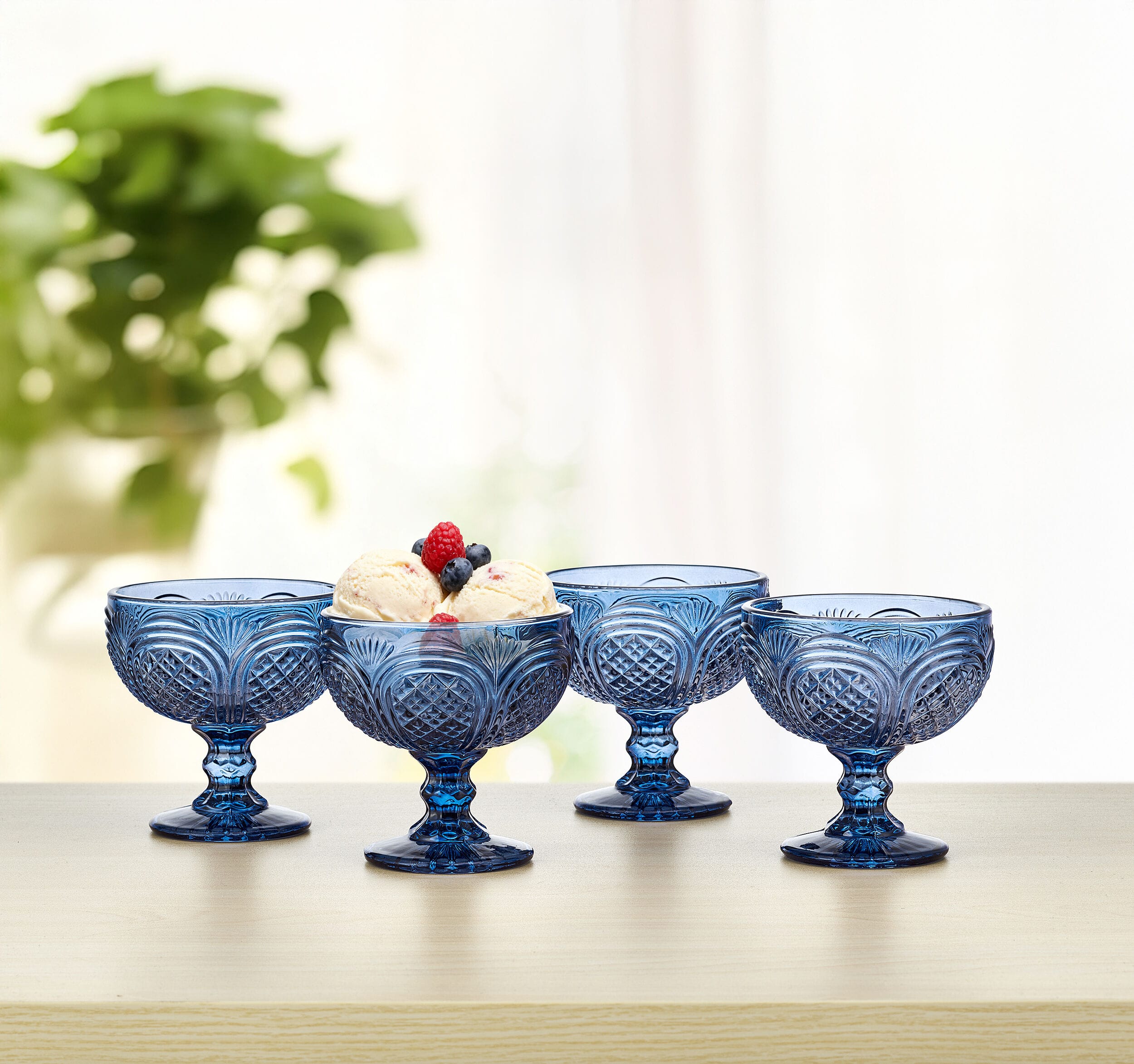 Sicily Blue Set of 4 Dessert Bowls