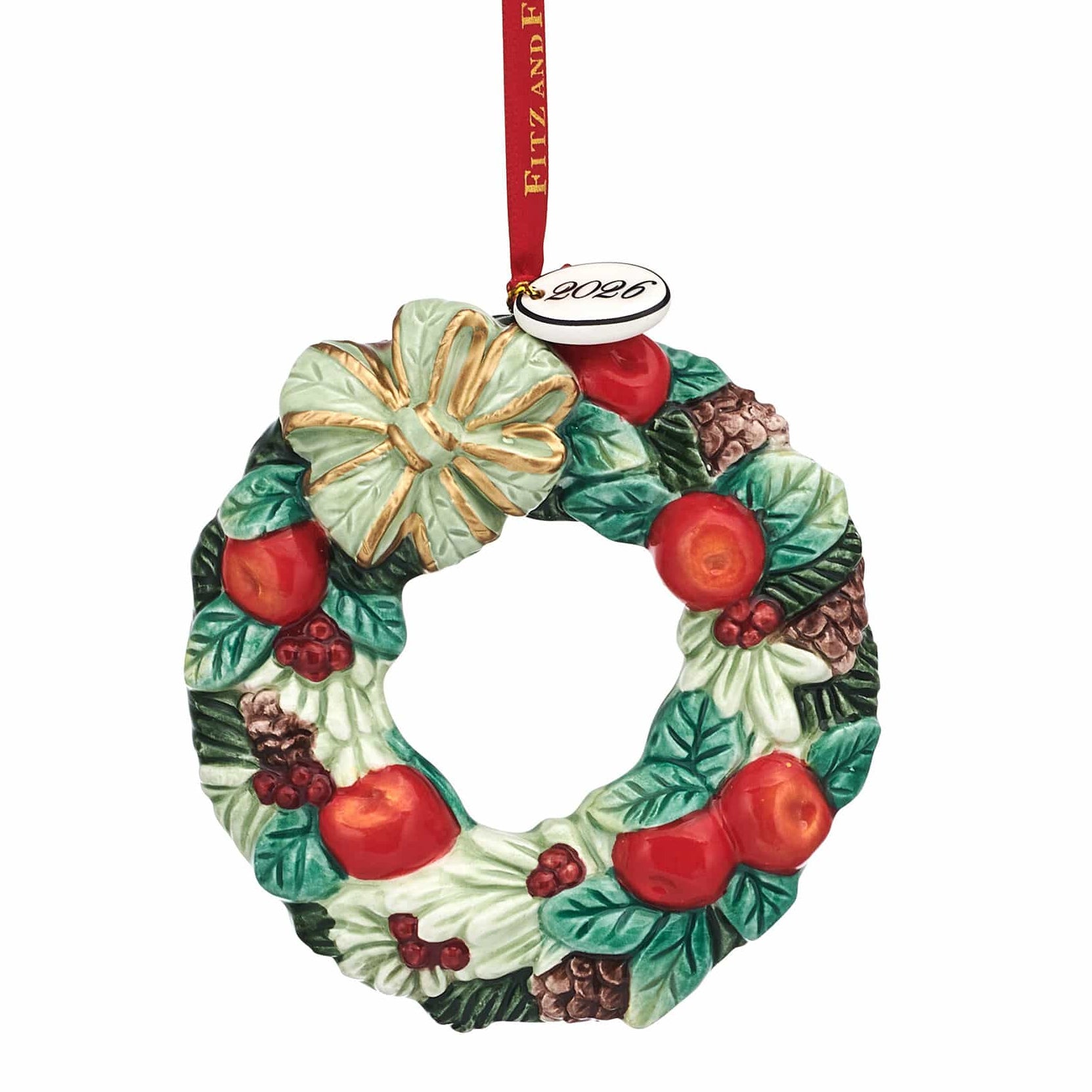 Winter Frost Wreath 2026 Ornament