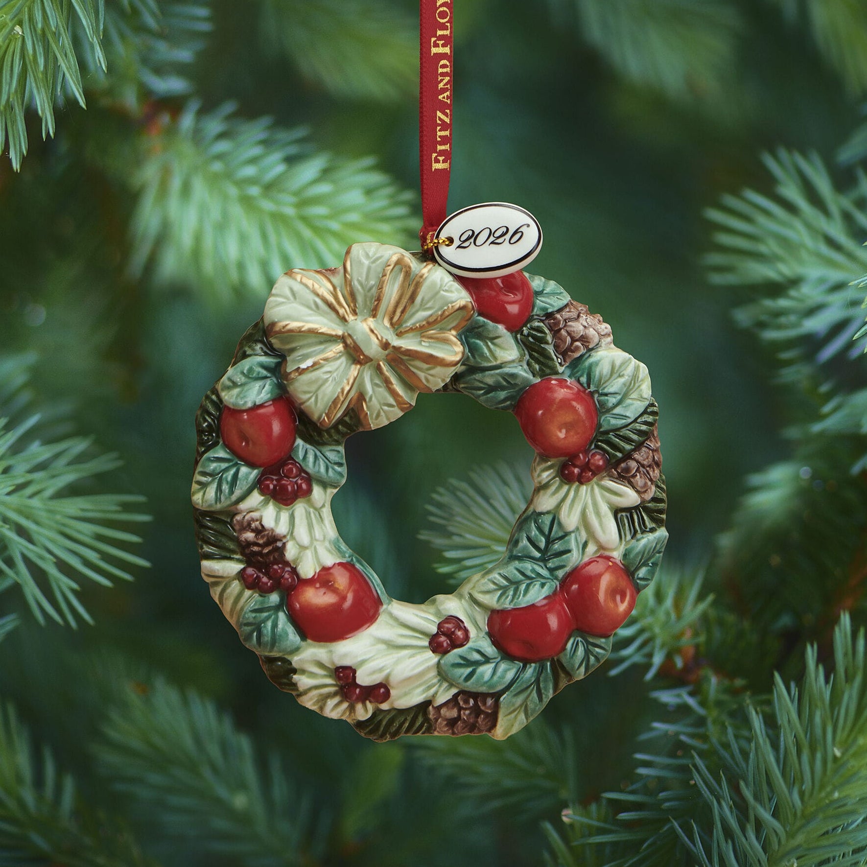 Winter Frost Wreath 2026 Ornament