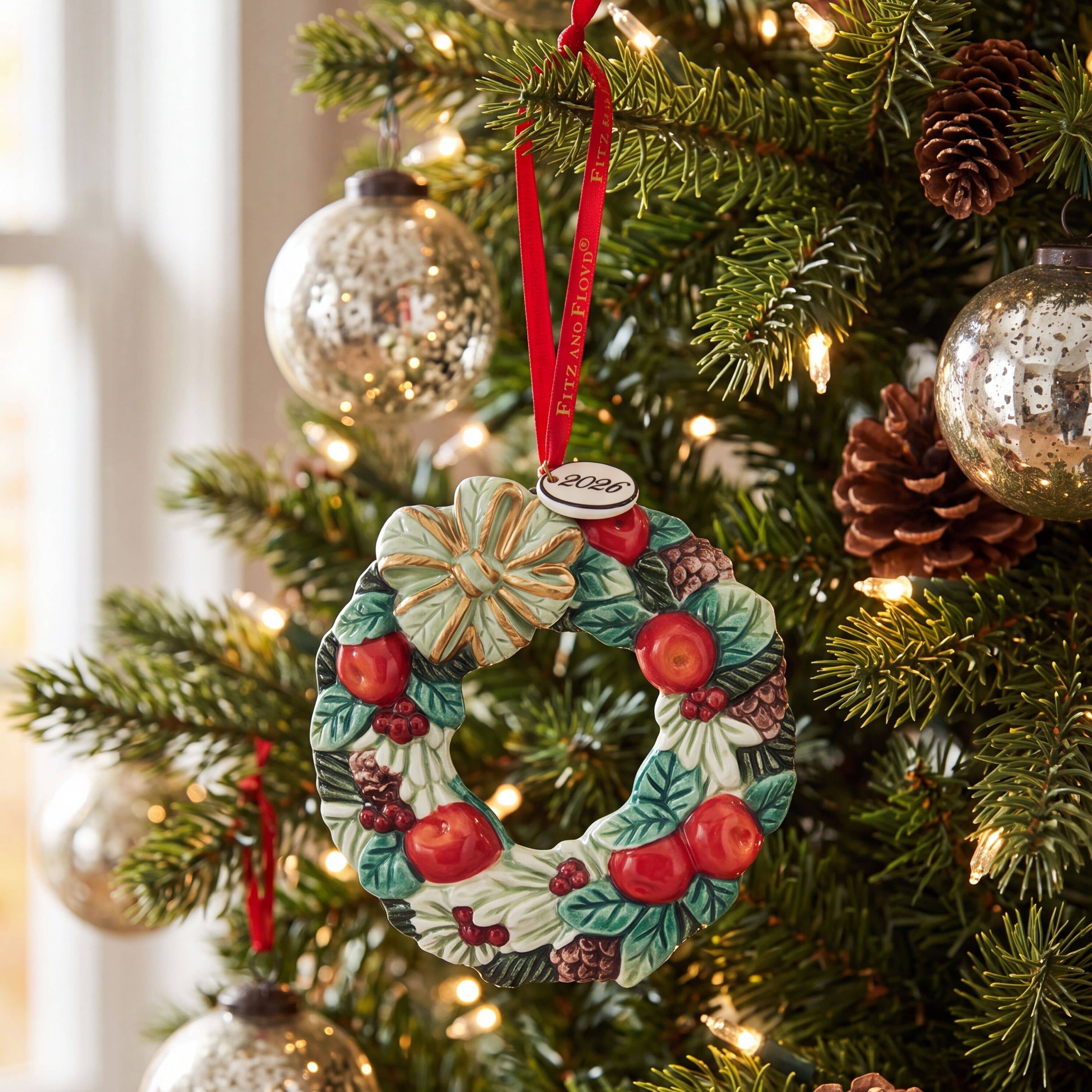 Winter Frost Wreath 2026 Ornament