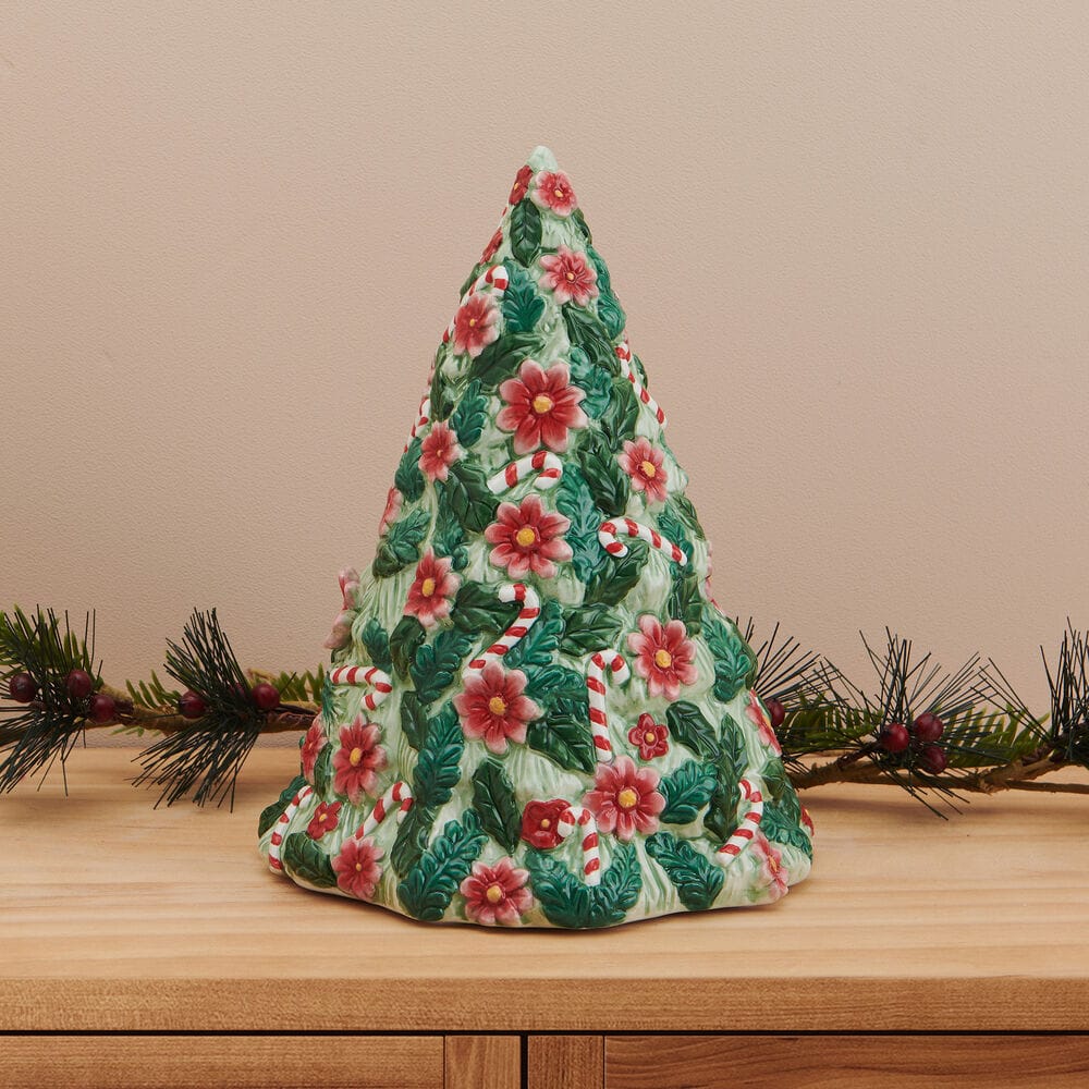 Candy Cane Christmas Tree Musical Figurine, 8.8 IN
