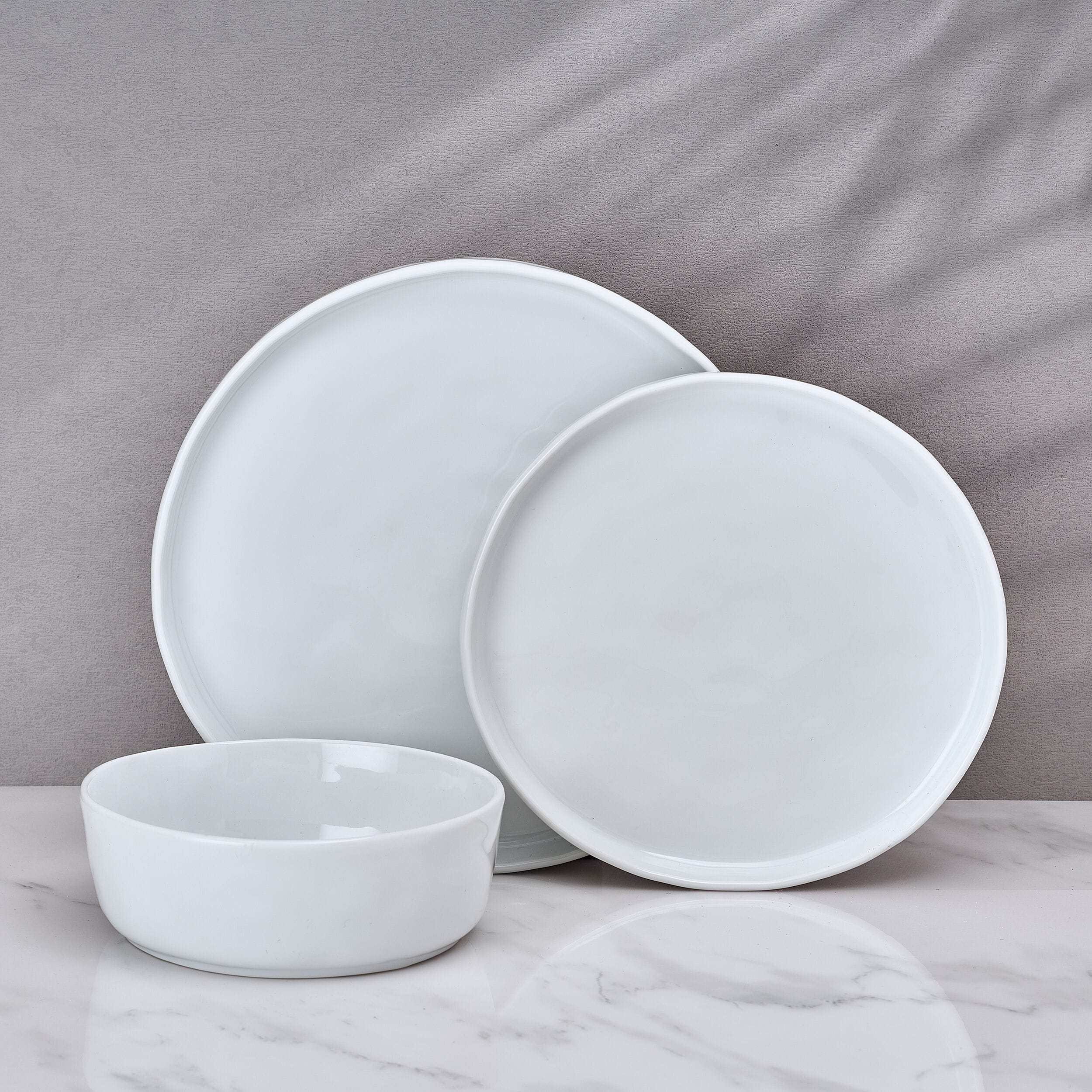 Everyday White® Organic High Wall 12 Piece Dinnerware Set, Service for 4