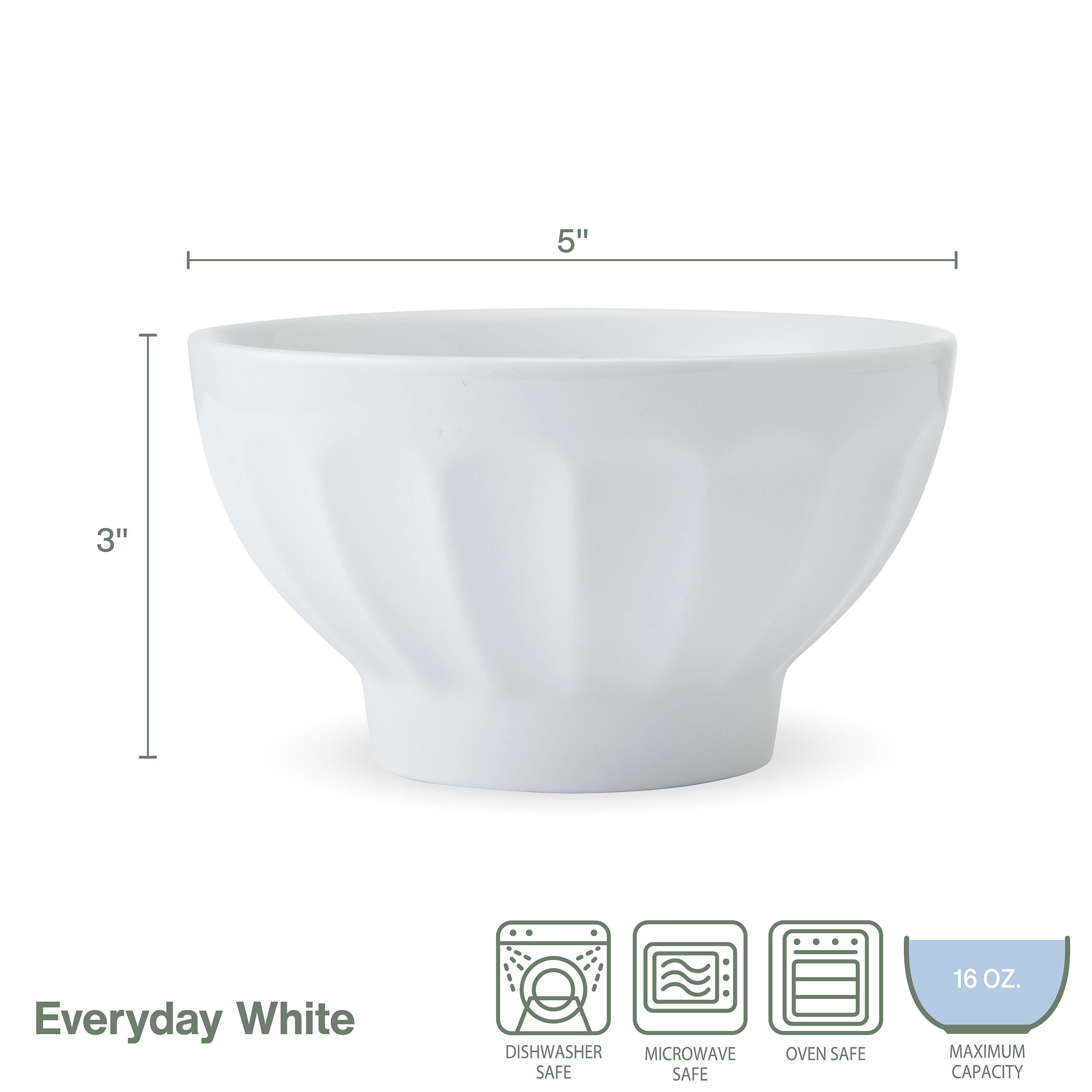 Everyday White® Set of 4 Dessert Bowls