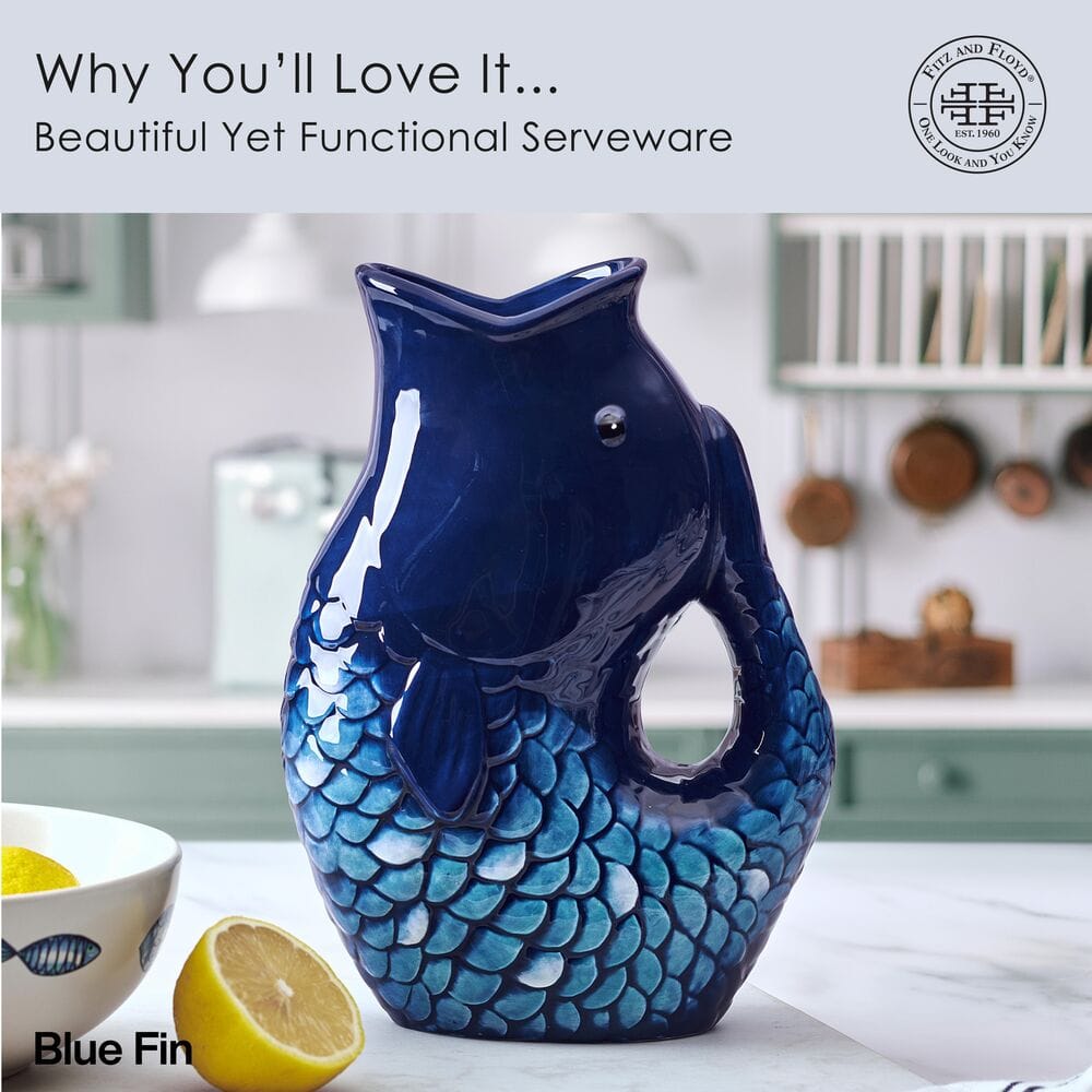 Coastal Blue Fin Pitcher