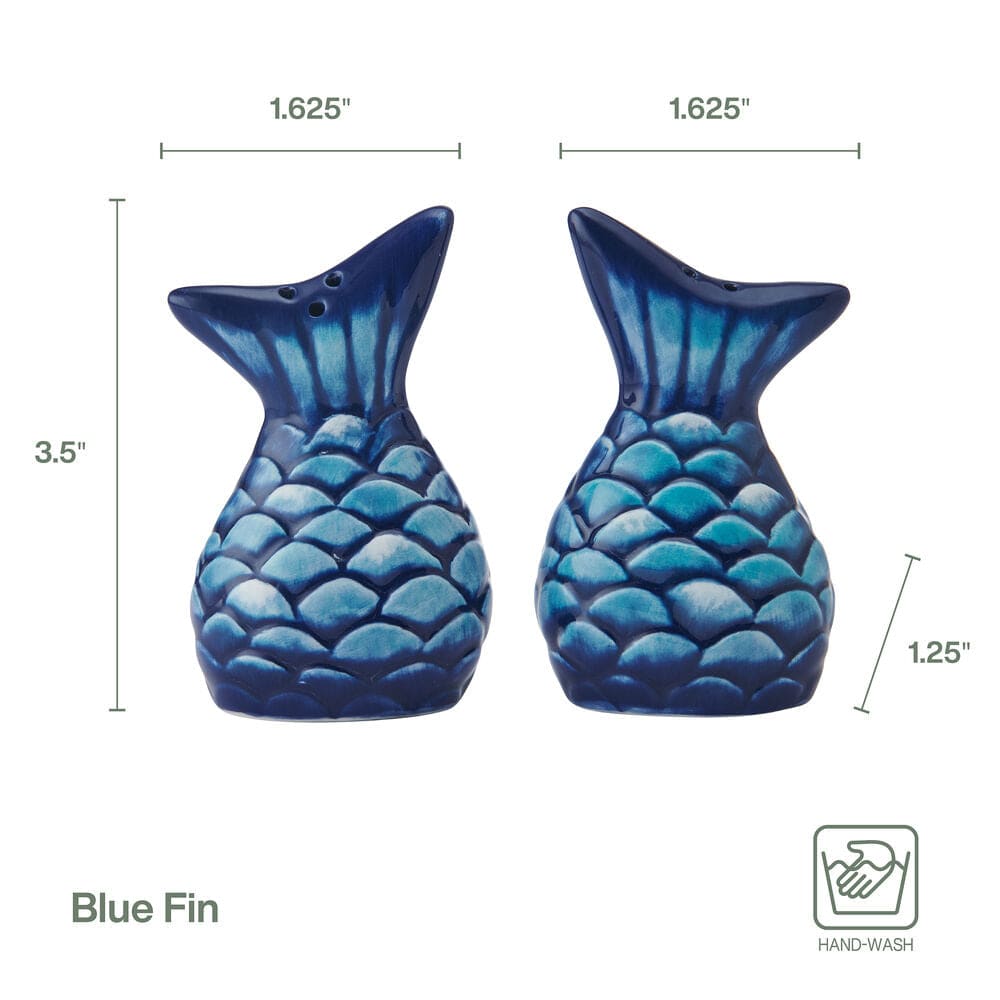 Coastal Blue Fin Salt and Pepper Set