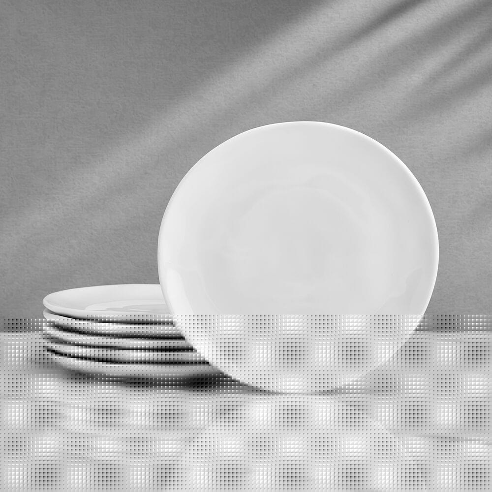 Everyday White® Organic Set of 6 Appetizer Plates