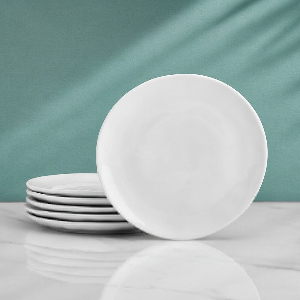 Everyday White® Organic Set of 6 Appetizer Plates