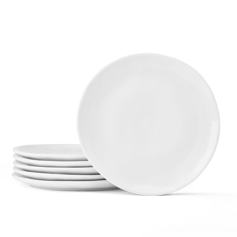 Everyday White® Organic Set of 6 Appetizer Plates