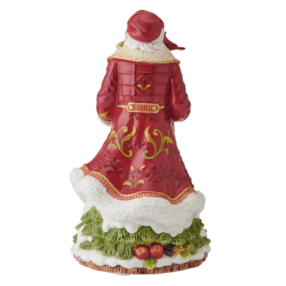 Poinsettia Holiday Musical Figurine,We Wish You a Merry Christmas, 10.25 IN