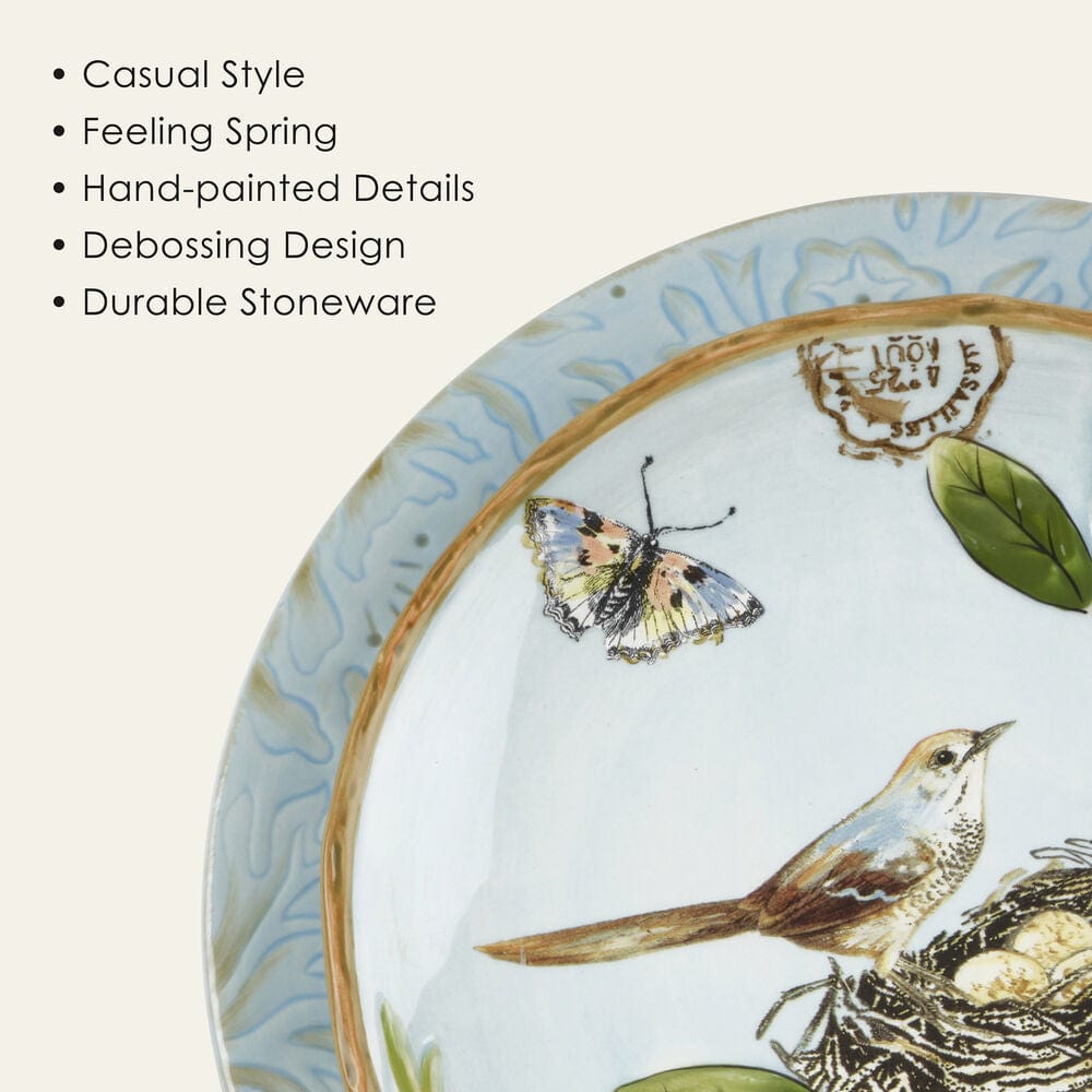 Toulouse Blue 12 Piece Dinnerware Set