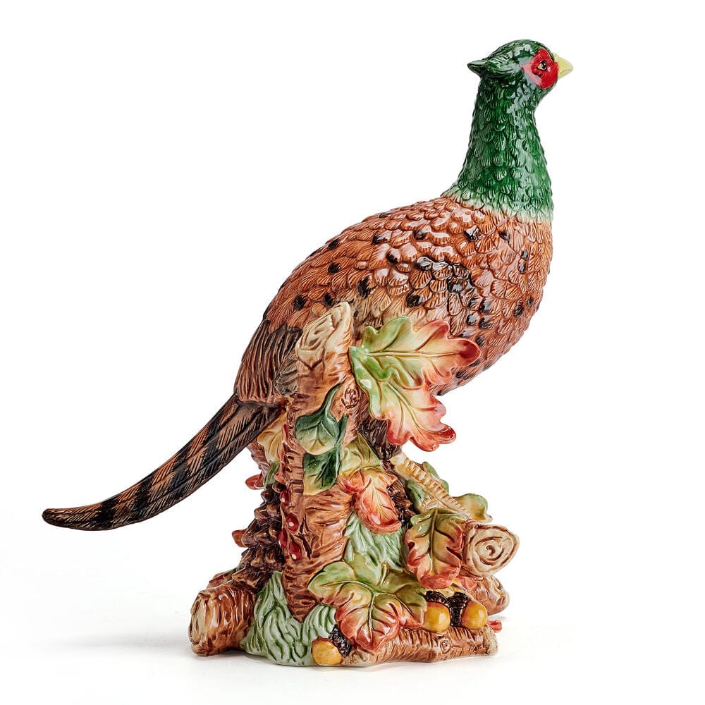 Fall Harvest Pheasant Figurine, 10.75 IN