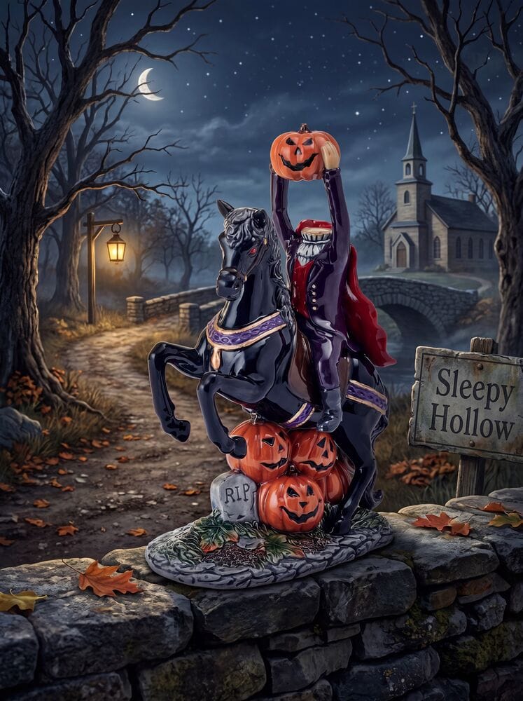 Halloween Harvest Headless Horseman Figurine, 12.25 IN