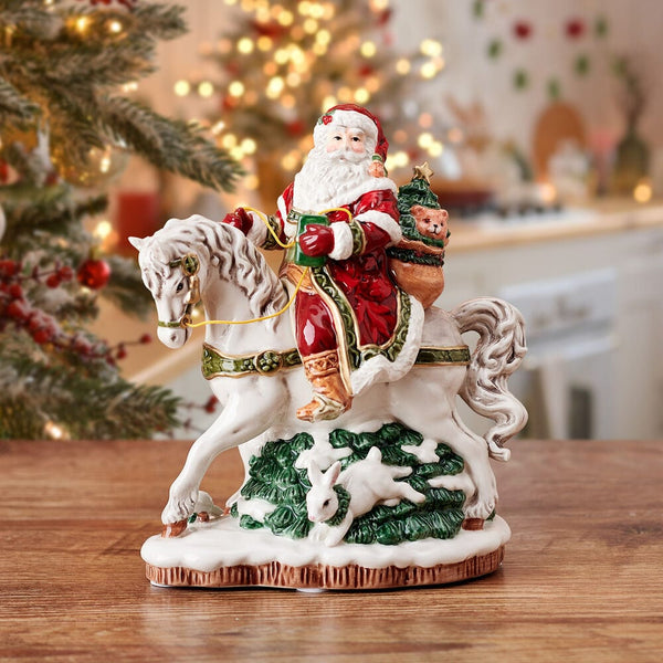 Fitz and Floyd Santa Express　オルゴール　クリスマス Noel Holiday Musical Santa Figurine, The First Noel, 11 IN