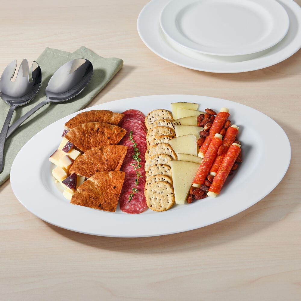 Nevaeh White Classic Rim Small Platter