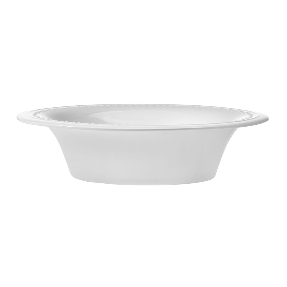 Nevaeh White Classic Beaded Serve Bowl