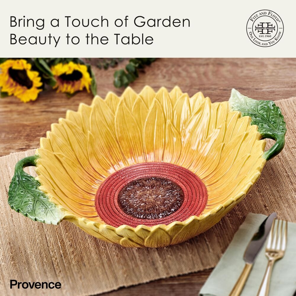 Provence Sunflower Serving Bowl