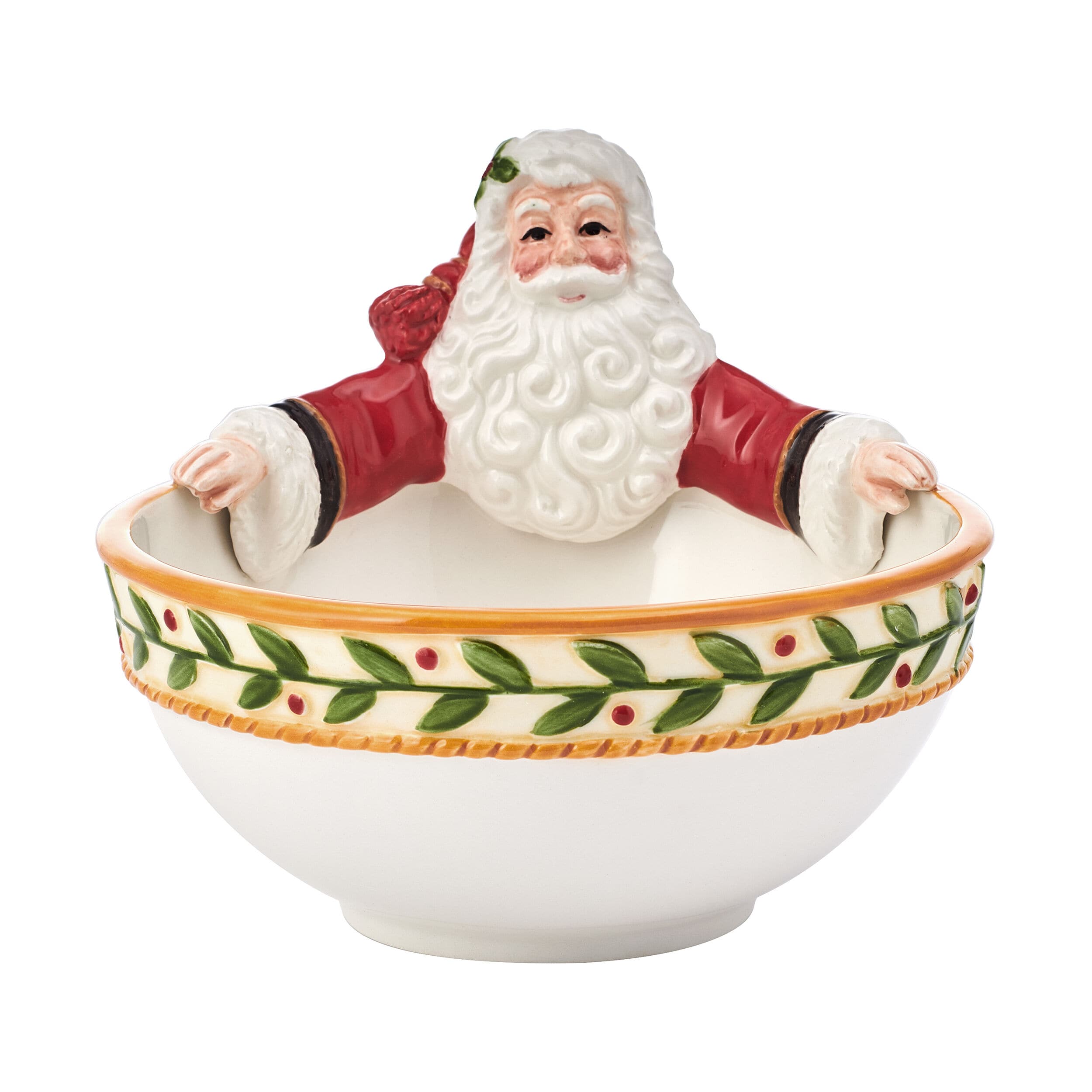 Santa's Gift Small Figural Candy Bowl