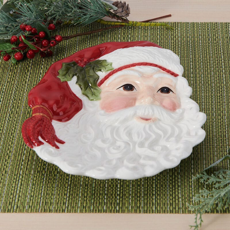 Santa’s Gift Figural Appetizer Snack Plate