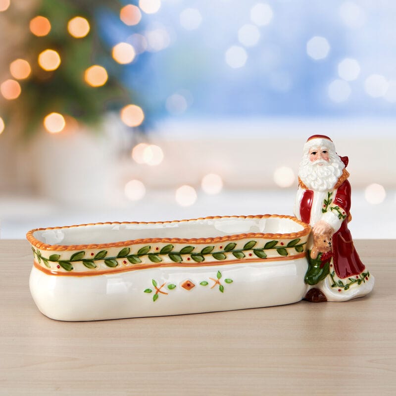 Santa’s Gift Tidbit Appetizer Long Serving Bowl