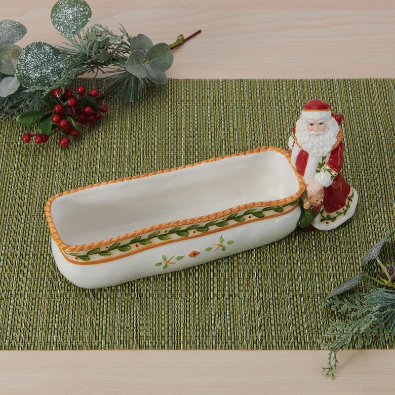 Santa’s Gift Tidbit Appetizer Long Serving Bowl