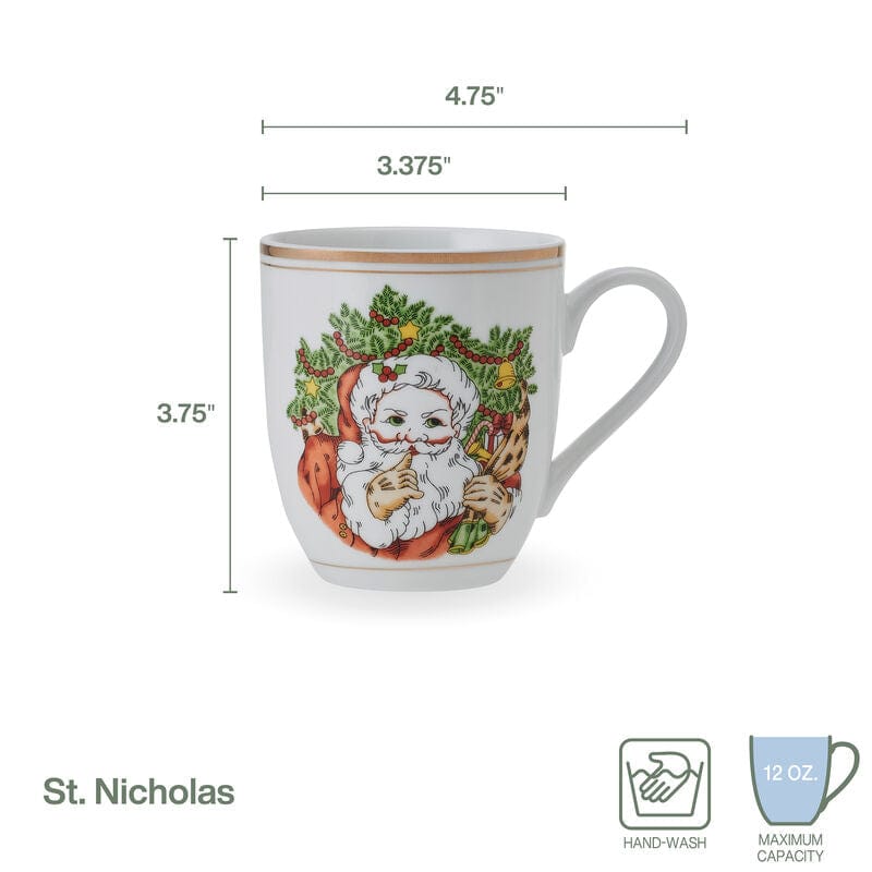 St. Nicholas Set of 4 Mugs