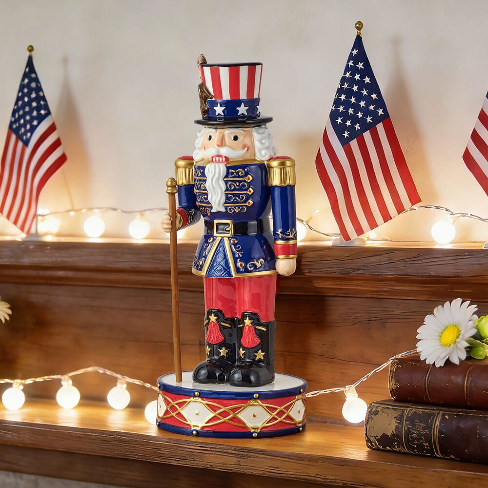 Uncle Sam Nutcracker Figurine, 13 IN