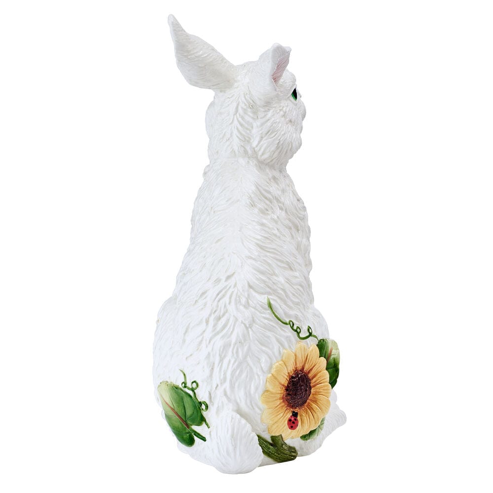 Sunflower Sitting Rabbit Figurine, 13.25 IN