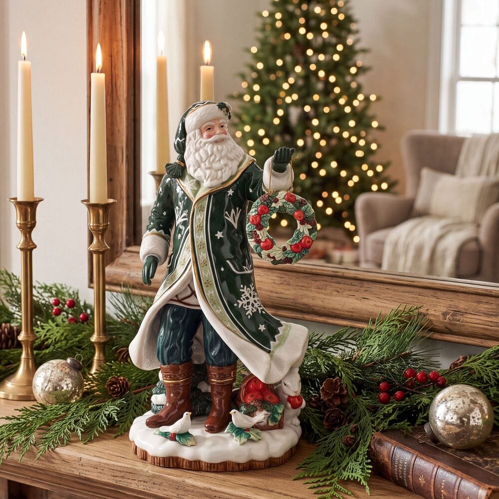 Winter Frost Santa Figurine, 18 IN