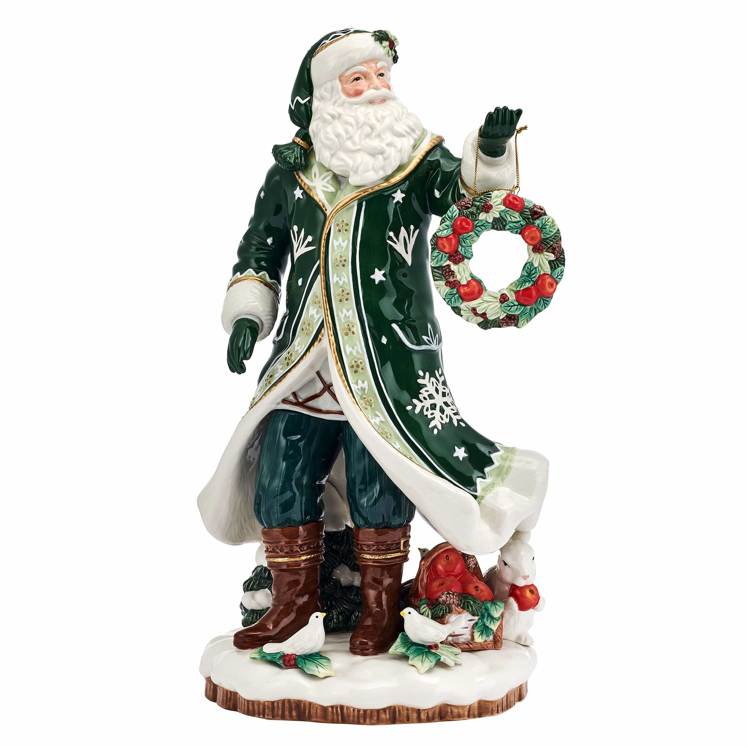 Winter Frost Santa Figurine, 18 IN