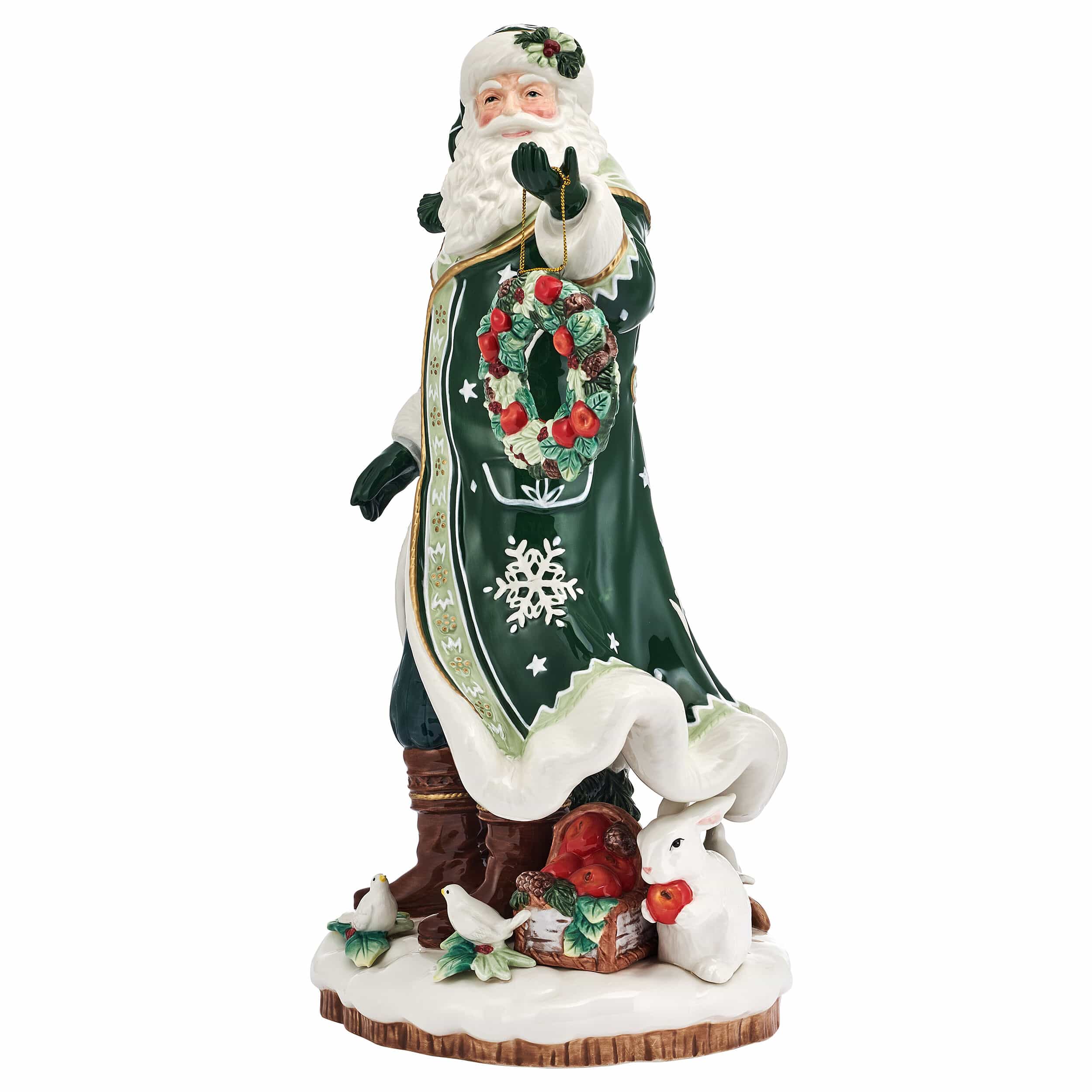 Winter Frost Santa Figurine, 18 IN