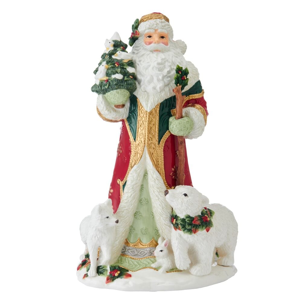 Woodland Holiday Santa Figurine, 18.25IN