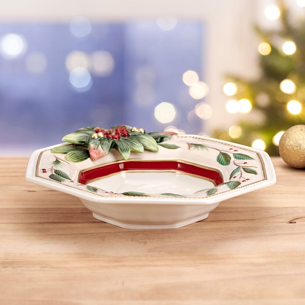 Woodland Holiday Serving Bowl