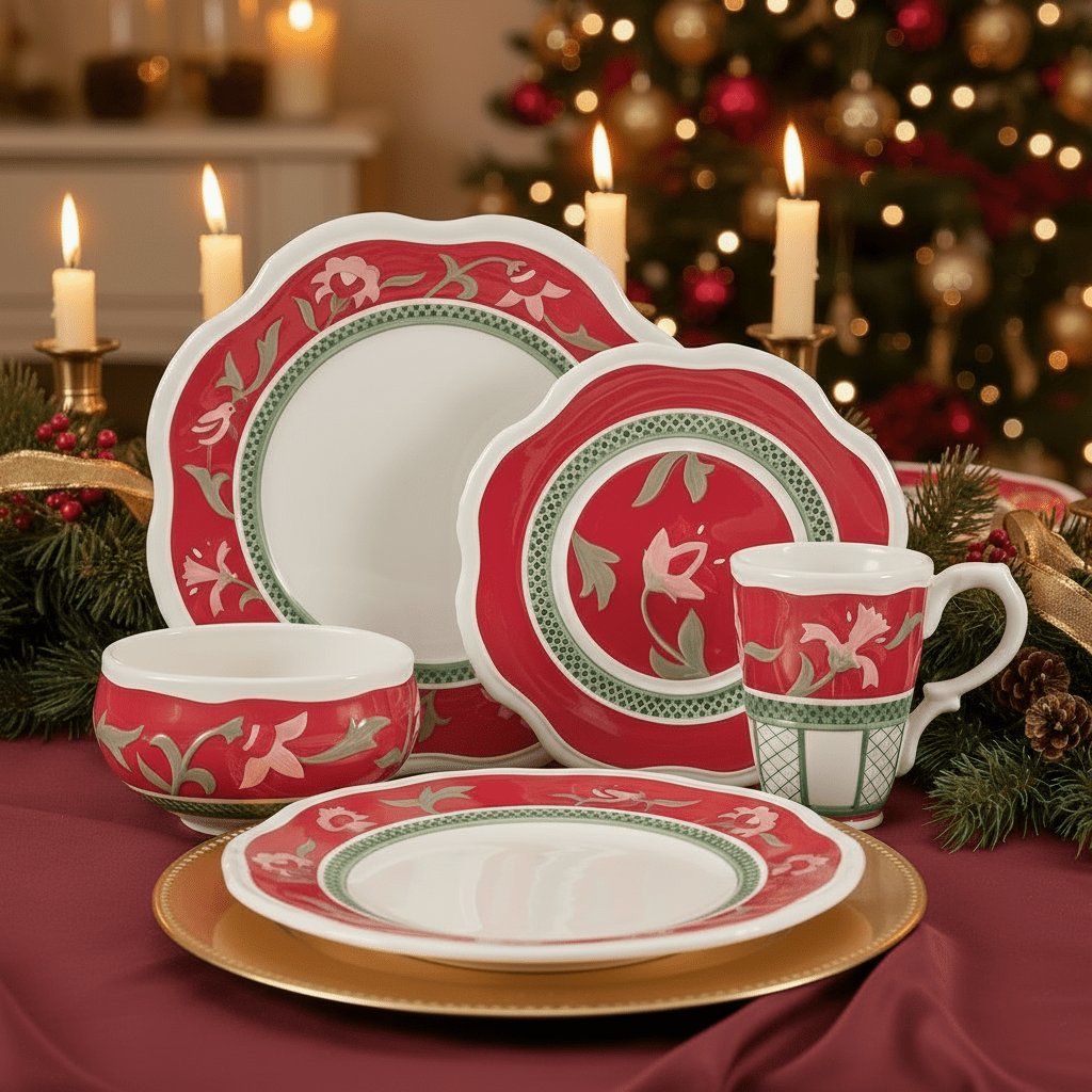 Chalet 16 Piece Dinnerware Set, Service for 4