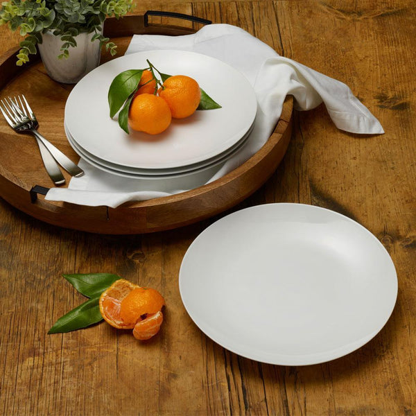Everyday White Coupe Set of 4 Dinner Plates