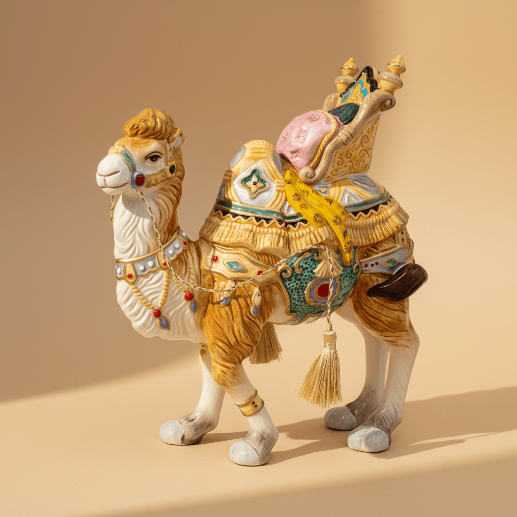Nativity Nubian Camel Figurine, 11.5 IN