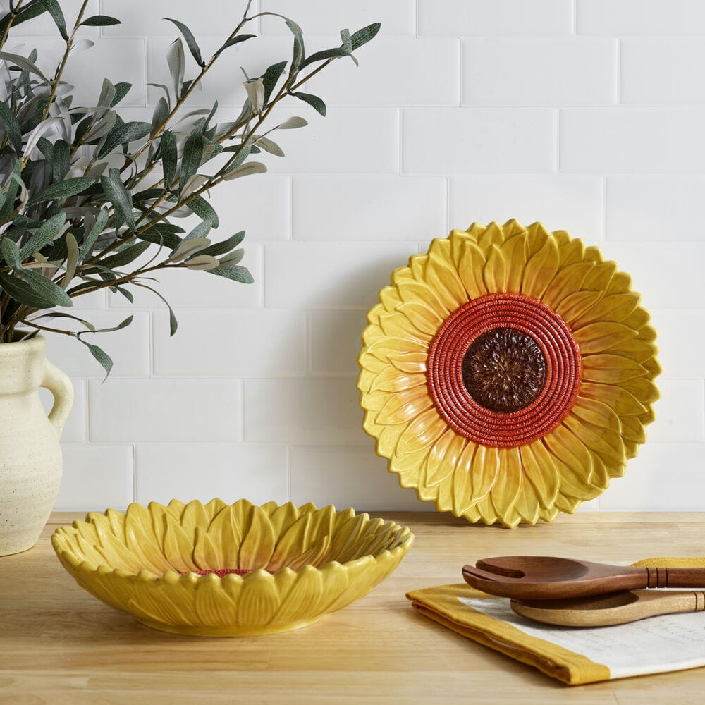 Provence Sunflower Set of 2 Pasta Bowls