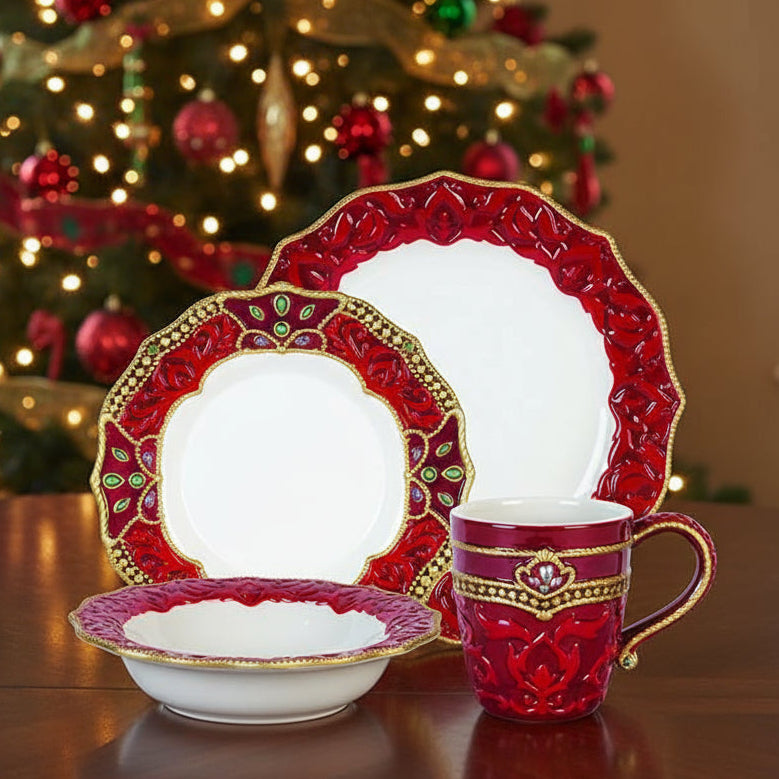 Renaissance Holiday 4 Piece Place Setting