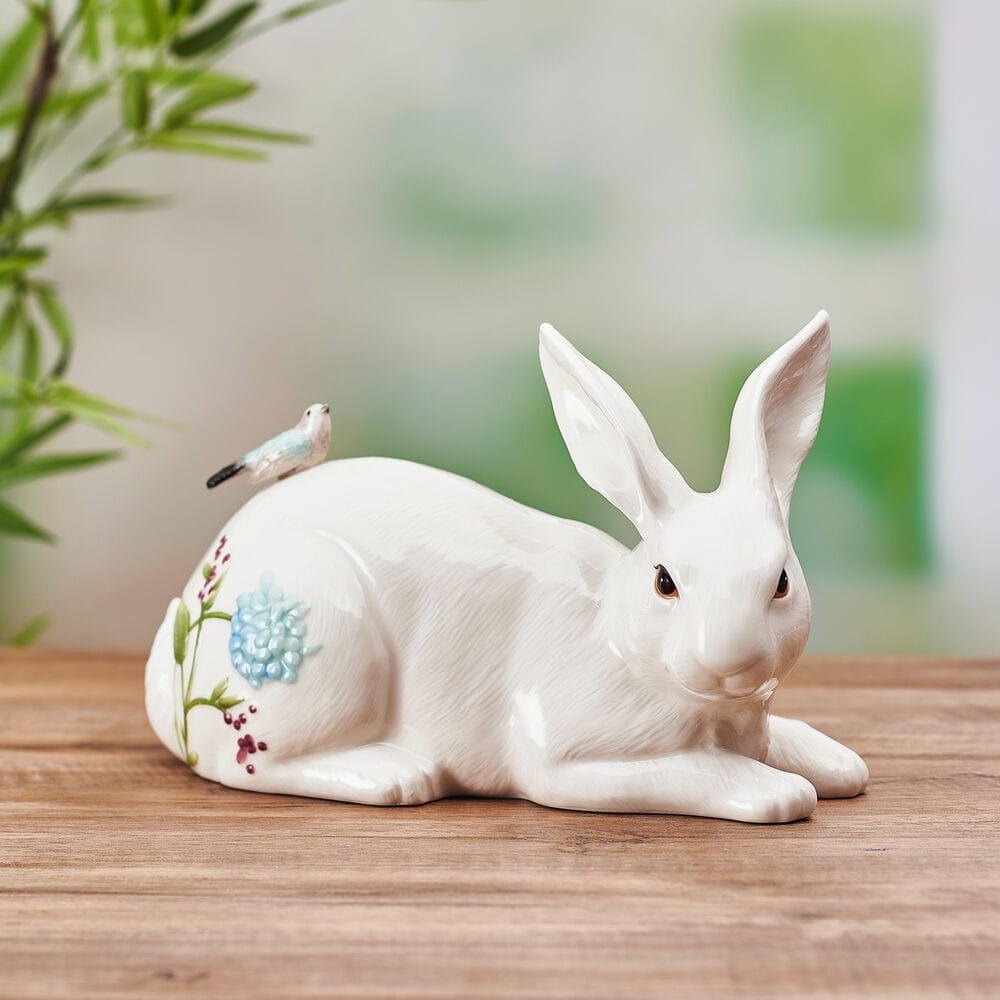 Meadow Rabbit Figurine, Resting, 10 IN – Fitz and Floyd