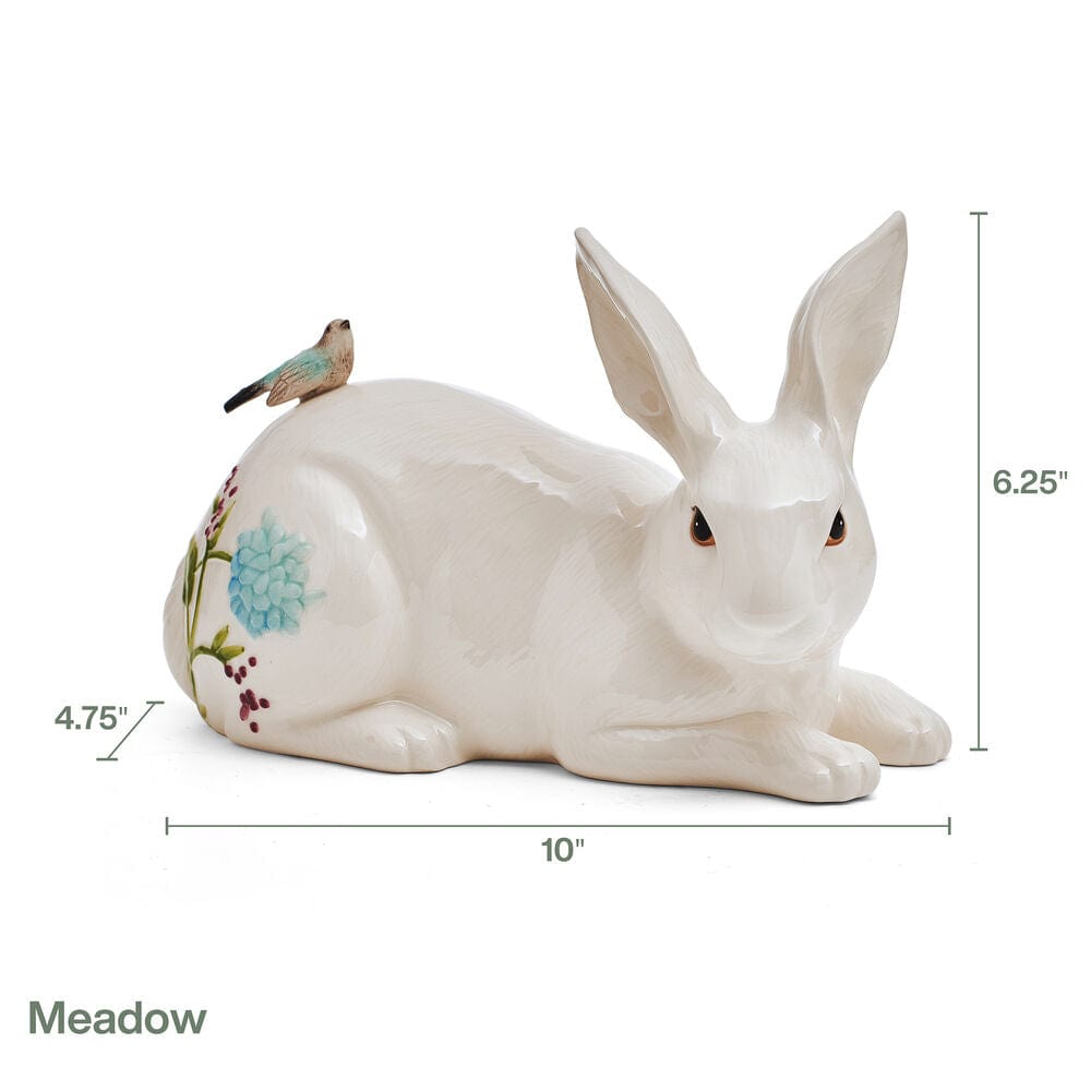 Meadow Rabbit Figurine, Resting, 10 IN – Fitz and Floyd