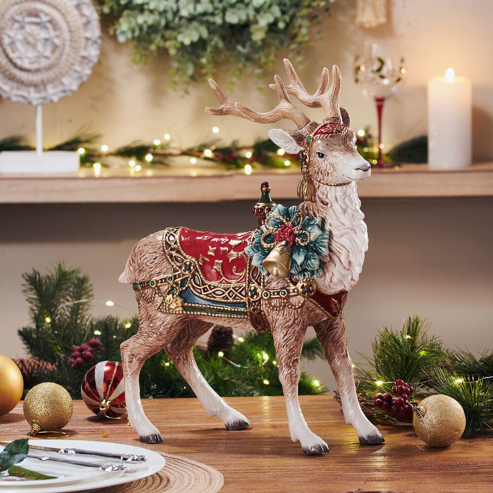 Noel Holiday Grand Deer Figurine, 17.75 IN – Fitz and Floyd
