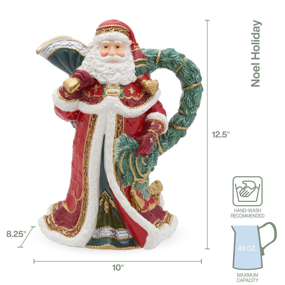 Noel Holiday Santa Pitcher – Fitz and Floyd
