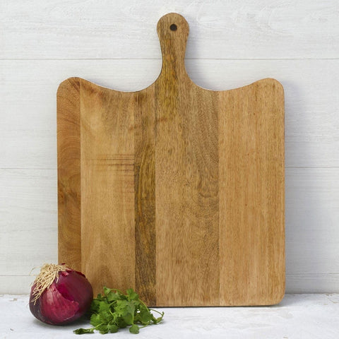 Jeanne Fitz Wood Plus White Collection Acacia Wood Rectangle Charcuterie Board