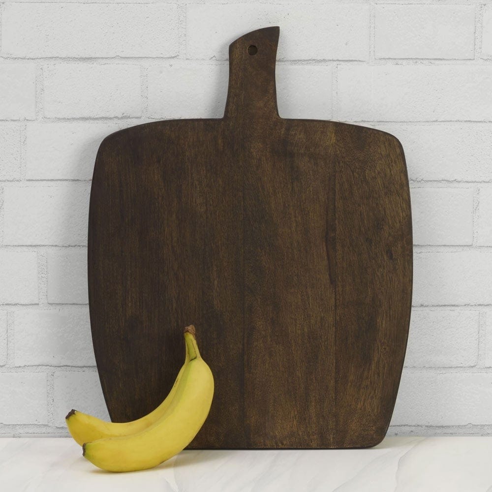 Austin Craft Upton Mango Wood Cheese Charcuterie Serving Board Espresso