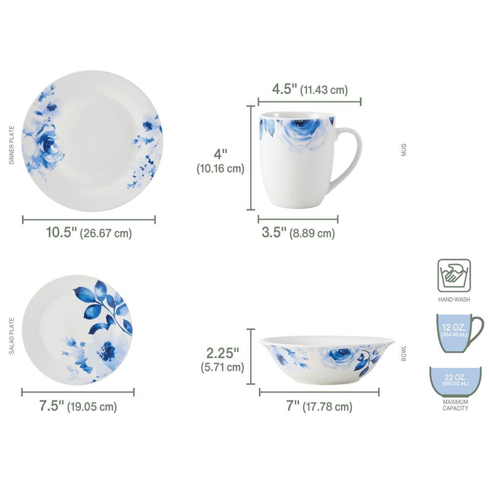 Bloom 32 Piece Dinnerware Set, Service for 8