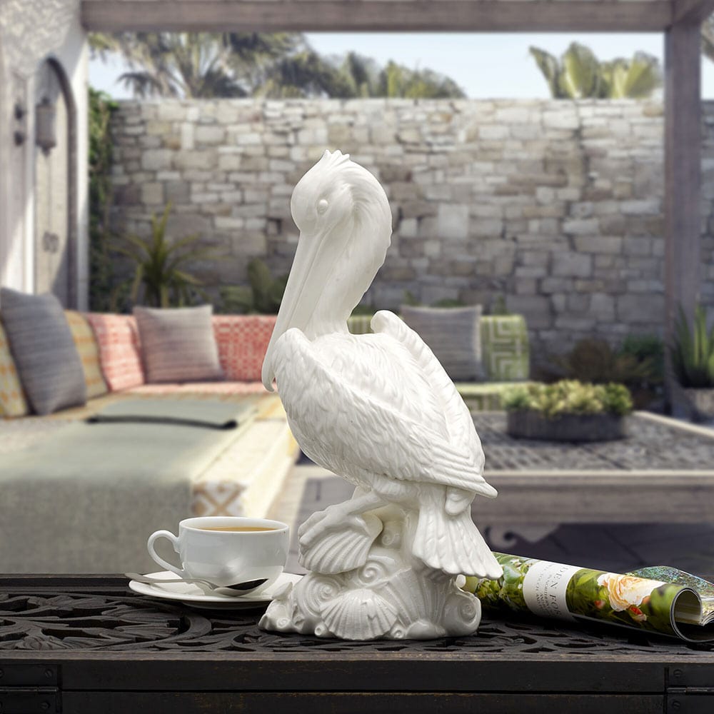 Cape Coral Tall Pelican Figurine 14.75 IN