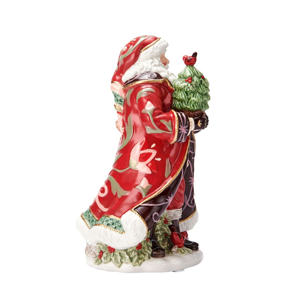 Chalet Holiday Musical Santa Figurine, O Christmas Tree, 10.25 IN